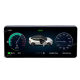 10.25 inch digital touch screen Android 9 LCD dashboard Tesla style 3 way auto speedometer