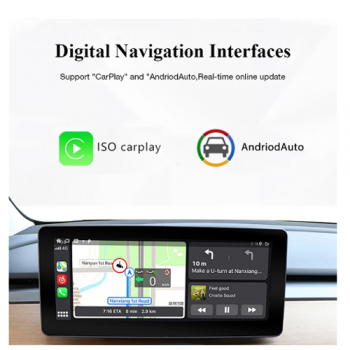 10.25 inch digital touch screen Android 9 LCD dashboard Tesla style 3 way auto speedometer