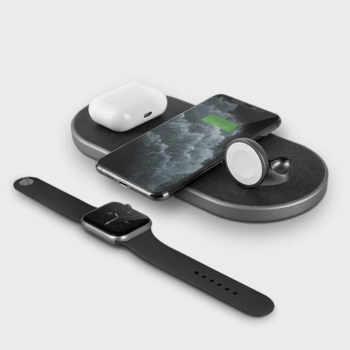 Aereo Plus 3-in-1 Dual Fast Wireless Charging Pad with Apple Watch Charger  - Aereo Plus 3-in-1 Dual Fast Wireless Charging Pad with Apple Watch  Charger| Rudy Online Store