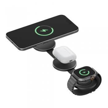 شاحن اينيرجيا 3 في 1 بتقنية كيو2 بقوة 15 واط بتقنية الشحن اللاسلكي 