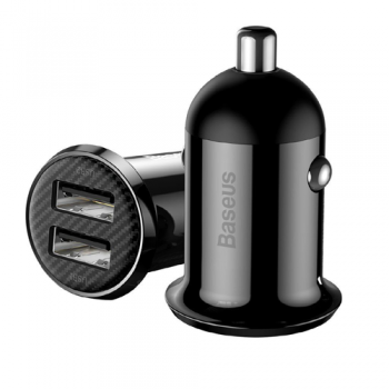 Baseus Grain Pro Dual USB Outputs 4.8A Fast Car Charger