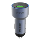 MOMAX MOVE 67W DUAL PORT CAR CHARGER SPACE GREY