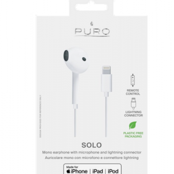 سماعة ايفون اذن بورو مونو مع موصل لايتنينج ابيض سماعة ايفون اذن بورو مونو مع موصل لايتنينج ابيض