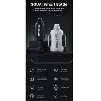 SGUAI T30 Smart Bottle 1.3 Liter - Black