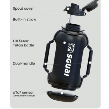 SGUAI T30 Smart Bottle 1.3 Liter - Black