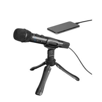 Boya BY-HM2 USB/Type-C/Lightning Digital Handheld Microphone, Black