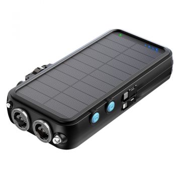 Powerology FM Radio Solar Wireless PowerBank 16000 mAh - Black Powerology FM Radio Solar Wireless PowerBank 16000 mAh - Black