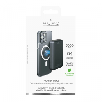 Puro Power Mag Magnetic Wireless Powerbank - 5000mAh