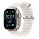 Apple Watch Ultra 2 GPS + Cellular, 49mm Titanium Case with White Ocean Band