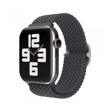 Green Braided Sololoop Adjustable Strap For Apple Watch