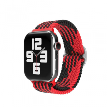 Green Braided Sololoop Adjustable Strap For Apple Watch