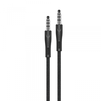 Green AUX 3.5 To AUX 3.5 Cable 1.2M 2.4A - Black