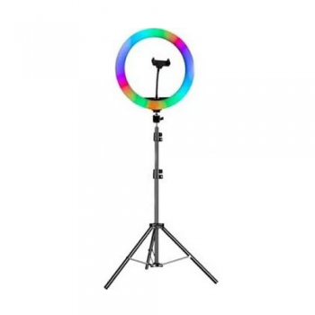 The RGB 25W Soft Ring Light Live 38cm USB with Tripod and Smart Phone Stand